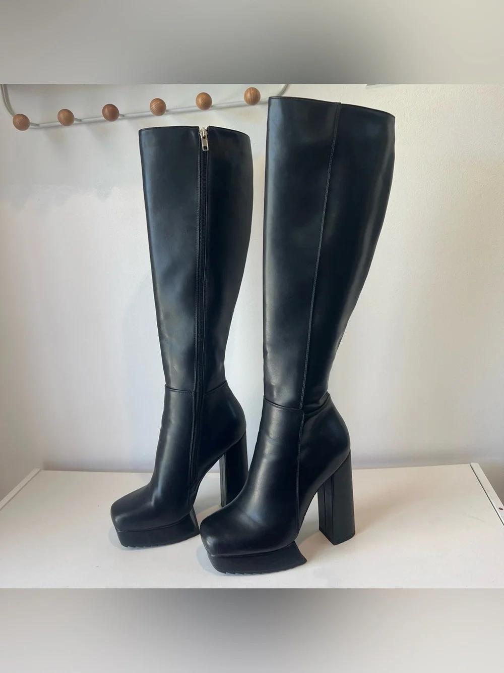 Dolls Kill Knee High Platform Heeled Boots